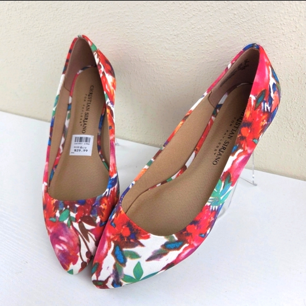 Christian Siriano Women's Size 6.5‎ Floral Print Flats New